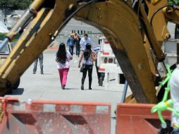 La CNDH acudió a la Fiscalía para consultar la investigación sobre la muerte de dos personas por el socavón. SUN / ARCHIVO