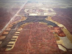 Terrenos del próximo NAICM, el cual comenzaría a ser construído en tres años más. TWITTER / @NvoAeropuertoMx