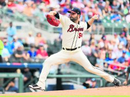 Cumple. Jaime García trabajó siete episodios, permitió cuatro imparables, una carrera, dio tres pasaportes y ponchó a siete enemigos. AFP /