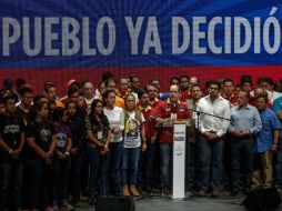 El presidente de la Asamblea Nacional afirmó que con el voto Venezuela dijo claramente que no quiere una Constituyente fraudulenta. EFE / C. Hernández