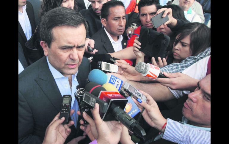 Negociación. Ildefonso Guajardo expresó que se trata de una buena noticia ya que se están cumpliendo los tiempos estipulados. EL INFORMADOR / E. Barrera