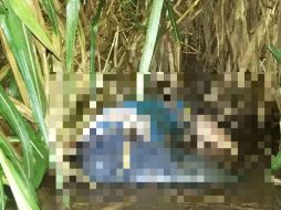 El cuerpo fue encontrado flotando en el río El Pitillal. ESPECIAL /