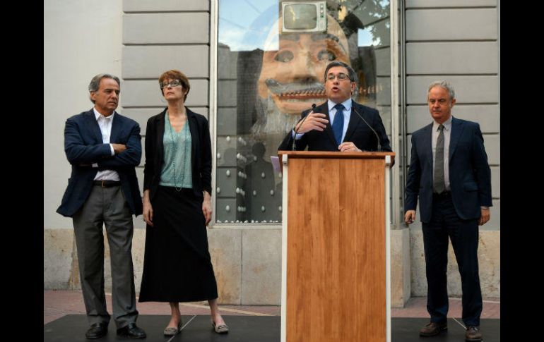 El gerente de la Fundación, Juan Manuel Sevillano, compareció hoy ante la prensa para mostrar su rechazo a la decisión. AFP / K. Gene