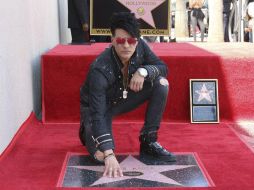 Angel recibe la estrella número dos mil 615 en el Paseo de Hollywood. AP / W. Sanjuan