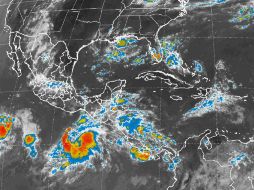 La depresión se desplaza hacia el oeste a 22 kilómetros por hora y mantiene vientos sostenidos de 55 kilómetros por hora. ESPECIAL / smn.conagua.gob.mx