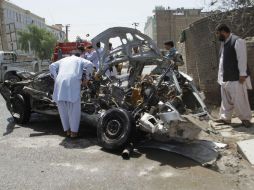 Hubo tres ataques con coche bomba en varios puestos de seguridad de las fuerzas afganas en el distrito de Gereshk. AP / ARCHIVO