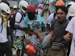 Los opositores intentaron llegar a la sede del Tribunal Supremo de Justicia, en el centro de la ciudad. AP / F. Llano