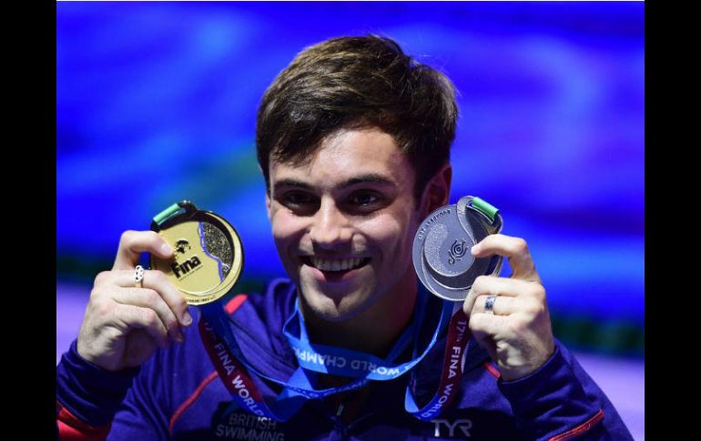 Daley ganó plata desde 3 metros sincronizado mixto y el oro en la plataforma desde 10 metros. AFP / M. Bureau