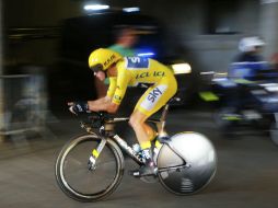 El británico Chris Froome hizo que la contrarreloj decisiva pareciera fácil. AP / P. Dejong