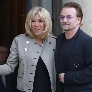 Bono se reúne con Macron para hablar de pobreza