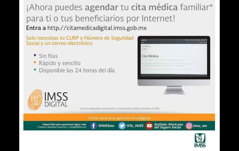 se pueden hacer citas en el imss por internet