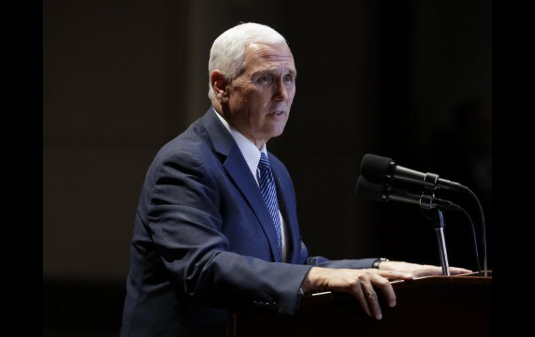 Pence reafirmó a López el firme respaldo de la administración Trump con los venezolanos. AP / S. Applewhite