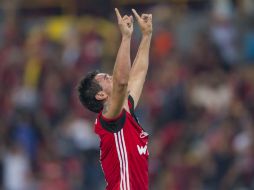 Alustiza celebra el gol que le dio el triunfo al Atlas. MEXSPORT / C. de Marchena