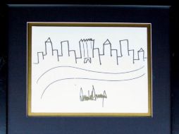 La obra es producto de un evento caritativo al que Trump asistió en 2005. EFE / Nate D. Sanders