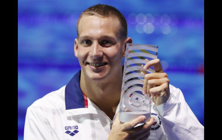 Dressel fue premiado como mejor atleta masculino de la competencia. AP / P. D. Josek