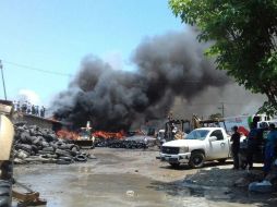 Fue necesario el uso de maquinaria pesada para retirar los residuos. TWITTER / @ProepaJal