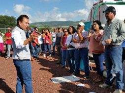 El presidente municipal acudió a la inauguración del primero de los tres pozos que habrá en la zona. TWITTER / @ZapopanGob
