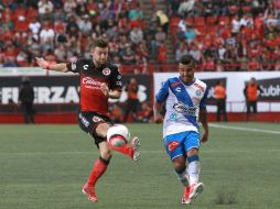 Con este triunfo, Xolos llegó a tres unidades, mismas que Puebla. NTX / E. Jaramillo