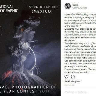 Sergio Tapiro gana primer lugar en concurso de NatGeo