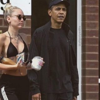 Miley Cyrus sale a ‘pasear’ con Obama