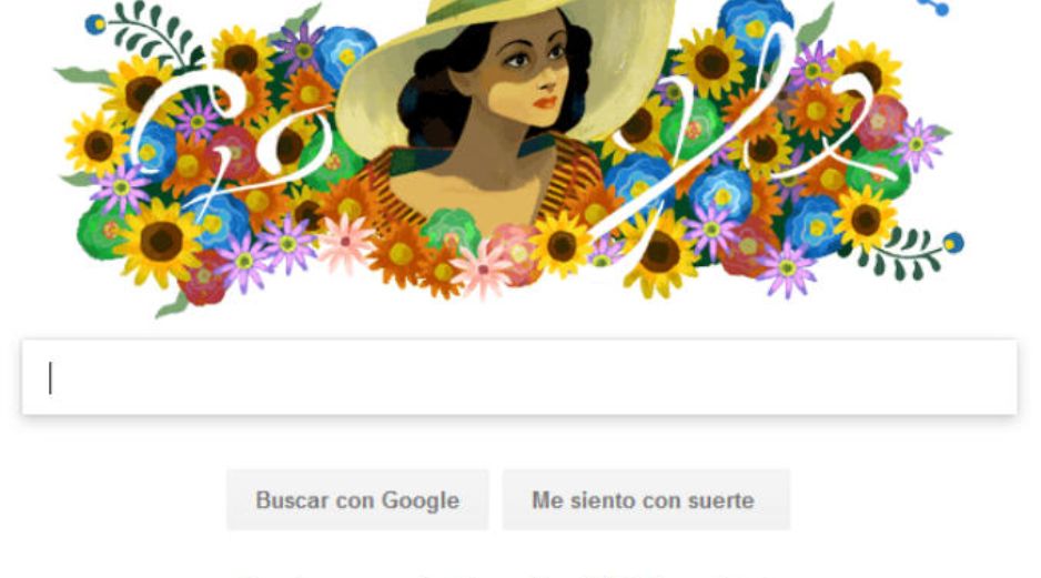 Fue elegida como la imagen del 'doodle' por ser considerada la primera gran estrella latinoamericana en Hollywood. ESPECIAL / google.com