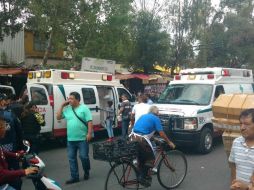 El acontecimiento se presenta en el cruce de Tenochtitlán y Eje 1, en el barrio de Tepito. TWITTER / @alertasurbanas