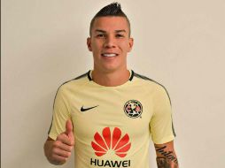 El colombiano Mateus Uribe, con la piel águila. TWITTER / @clubAmérica