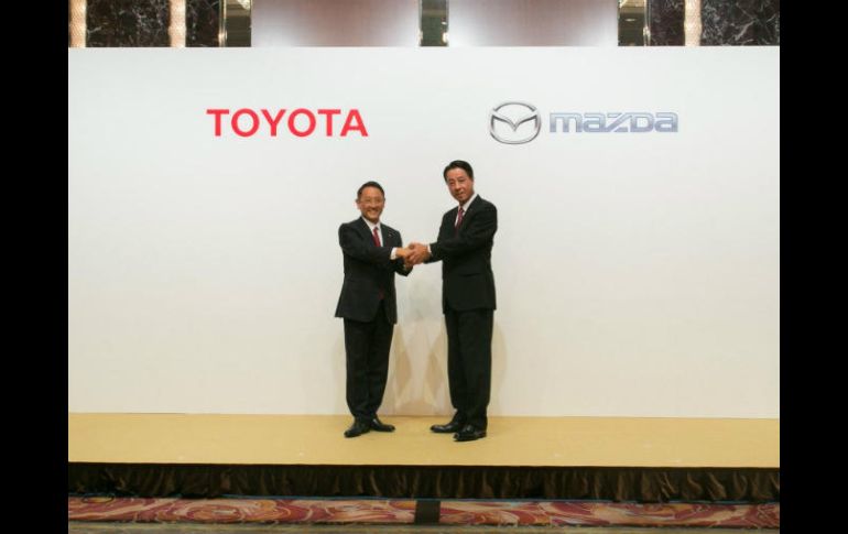 Toyota y Mazda anuncian una nueva alianza global para producir vehículos en Estados Unidos y desarrollar nuevas tecnologías. EFE / C. Jue