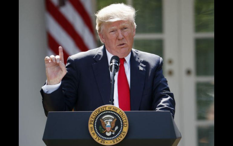 La salida de EU del acuerdo no estará completa sino hasta un día después de las próximas elecciones. AFP / P. Martínez