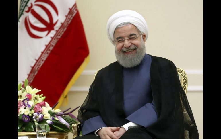 Rohani insiste en que Irán mantendrá la vía de la ''moderación'' y ''una relación constructiva con el mundo''. AFP / E. Noroozi