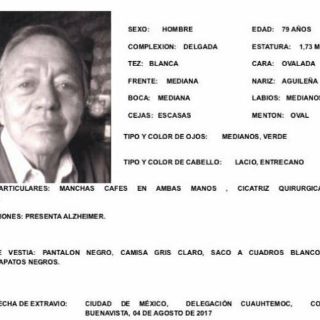 Emiten alerta por desaparición de ex gobernador