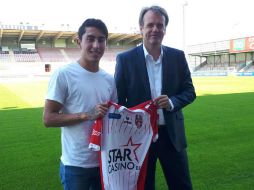 Govea llegó al equipo belga en préstamo del Porto de Portugal. TWITTER / @ExcelMouscron