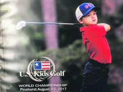 Fogueo. El pequeño Pablo Fernández terminó con un acumulado de 136 golpes en el U.S. Kids Golf. ESPECIAL /