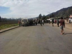 Las autoridades mantienen un fuerte despliegue de seguridad en Mendi, en la provincia Southern Highlands. TWITTER / @papuaNguineaRR