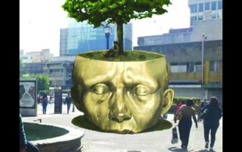 Por cuestiones administrativas, el render debía mostrar a la escultura en un contexto real, mas no necesariamente definitivo. ESPECIAL /