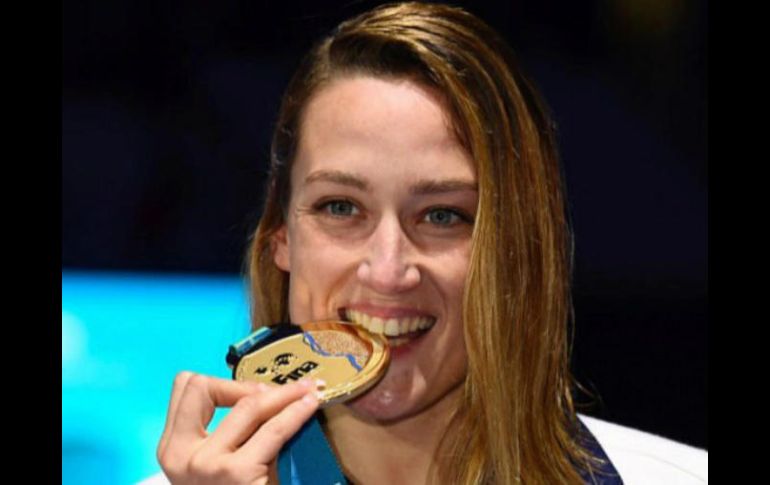La nadadora badalonesa de 26 años se despide de Berlín con dos metales. TWITTER / @miss_belmont