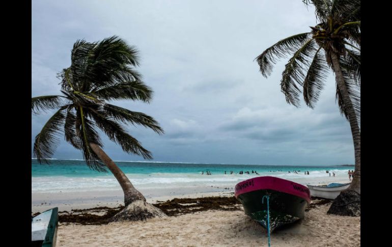La tormenta tropical 'Franklin' ha provocado alertas en prácticamente todo el caribe mexicano. AFP / E. Ruiz