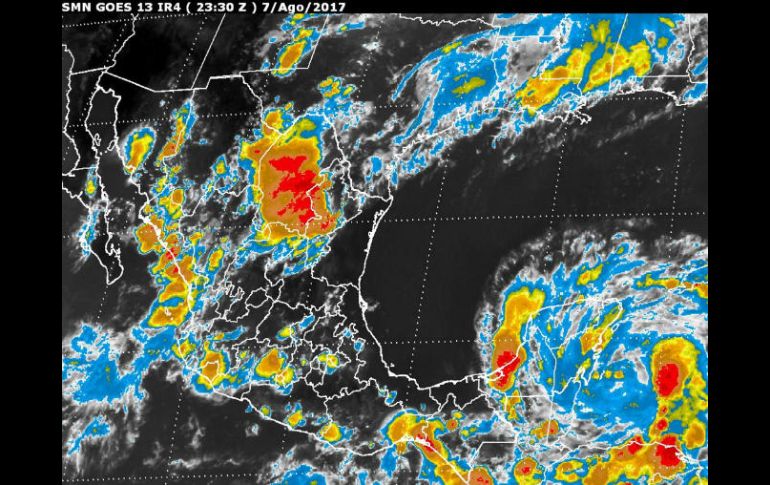 Quintana Roo, Campeche, Oaxaca, Puebla, Veracruz, Tabasco y Chiapas están en riesgo de posibles afectaciones. NTX / SMN