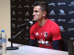 ''Mañana me harán diagnósticos para ver cómo sigo y si no estoy al cien, no arriesgaré el trabajo de mis compañeros'', dijo. TWITTER / @atlasfc