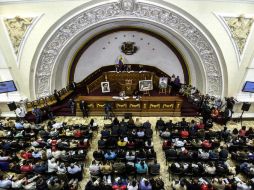 Mientras la Asamblea sesionaba, cancilleres de 15 países de América debatían en Perú una respuesta regional a la crisis de Venezuela. AFP / J. Barreto