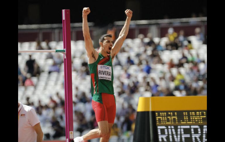 En su tercer Mundial, Rivera supera lo realizado en Daegu 2011 y Moscú 2013. EFE /