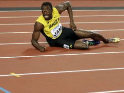 'Gran parte del dolor que Bolt siente es la decepción de no poder terminar la carrera', dice el doctor de la Selección jamaicana. AP / M. Schrader