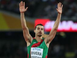 Edgar Rivera estuvo cerca de igualar a su hermano mayor, Luis, que logró un bronce en salto largo en el Mundial de Moscú 2013. EFE / F. Robichon