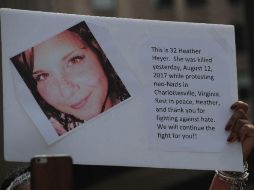 Heyer había estudiado en la cercana ciudad de Stanardsville y actualmente residía en esta ciudad universitaria. AFP / S. Olson