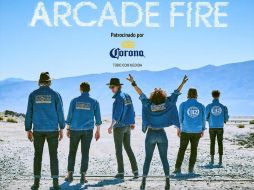 Aracade Fire se presentará en México como parte de su gira ‘Infinite Content Tour’. TWITTER / @ocesa_rock