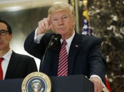 ‘Hubo un grupo de un lado que fue malo y hubo un grupo del otro lado que también fue muy violento’, dijo Trump. AP / P. Martinez