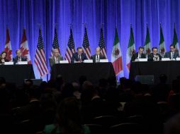 Las negociaciones para modificar el TLCAN comenzaron la mañana de este miércoles. EFE / L. Nolly