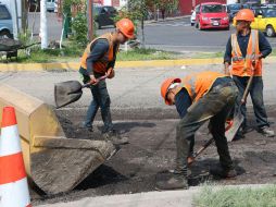 Realizan los trabajos para reencarpetamiento en Adolf Horn. ESPECIAL / Gobierno de Tlajomulco