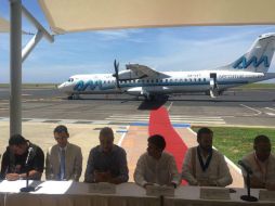 El vuelo dura alrededor de 40 minutos, y se realizará una conexión diaria a las 11:50 de la mañana. TWITTER / @EnriqueRamosFl1