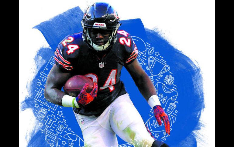 El corredor Jordan Howard quizá es el único jugador confiable en la ofensiva de Chicago. EL INFORMADOR /